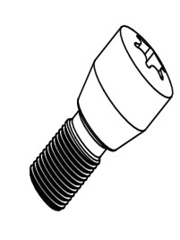 ADJUSTMENT SCREW M5x0,5; Torx25p coated