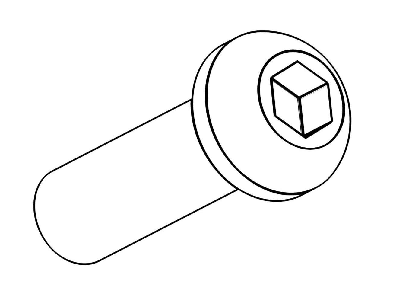 BTN HD CAP SCR M6-1.0 x 20