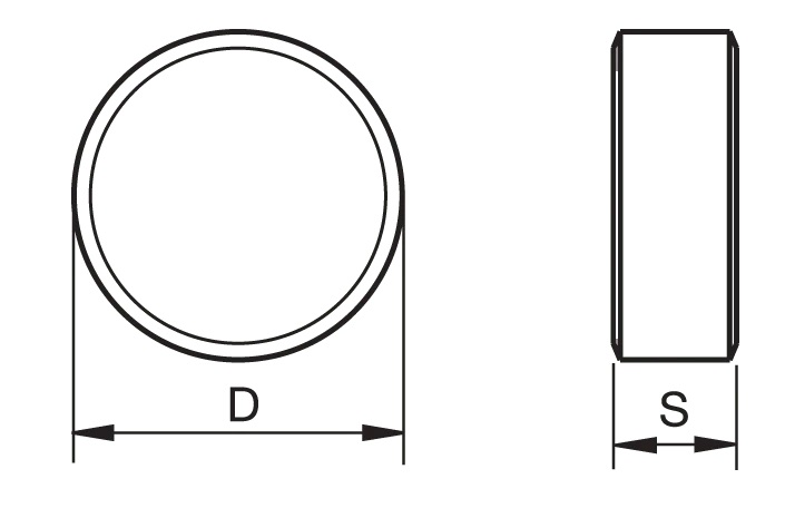 NEGATIVE CERAMIC ROUND MILLIN