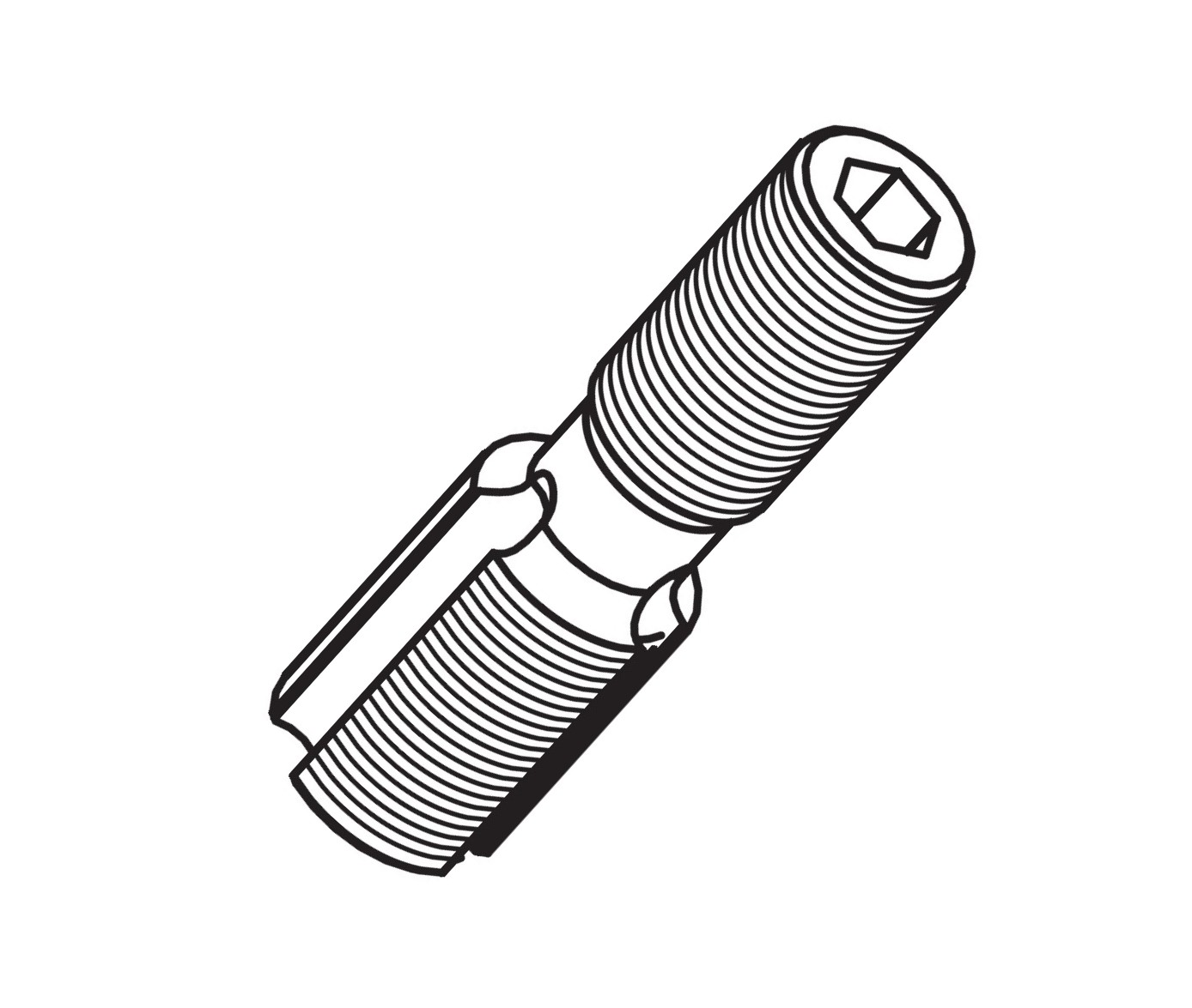 MOUNTING SCREW M10X1,5 X M8X0,75