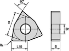 NEGATIVE TURNING CERAMIC INSER