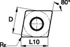 ANSI/ISO Turning Insert CN..