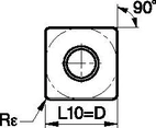 Kenloc™ • SNMG Insert • Negative • MV