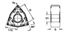 KenSwiss™ • Cermet Insert • Negative • WNMG-FPS • Finish Machining