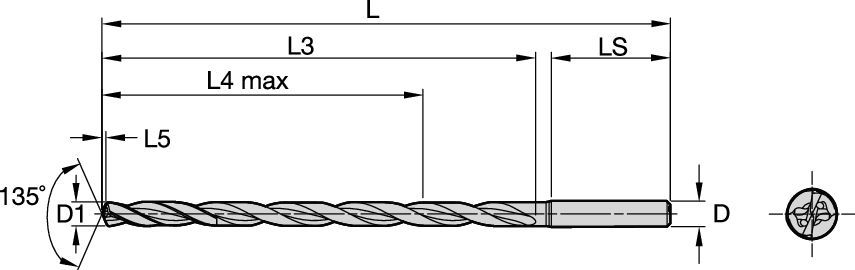 BORR 10.2MM 15xD IK CYL