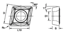 ANSI/ISO Turning Insert CP..