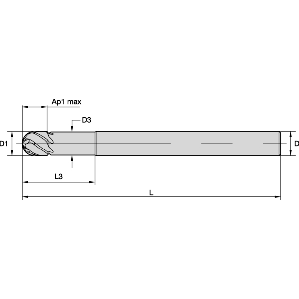 ENDMILL HARV 6FL 12x12x12-36x83 BN