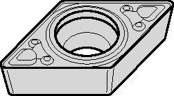 Screw-On • DCMT Insert • Positive • MF