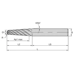 ENDMILL HARV 6FL 6x12x39x100 TB-4DEG