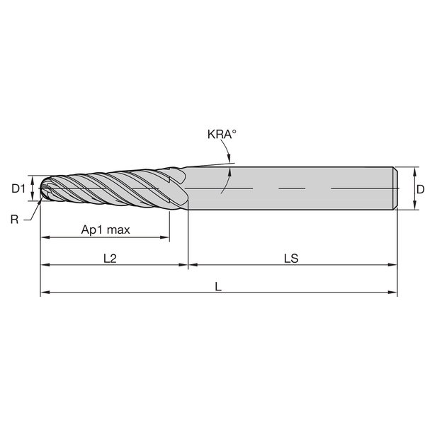 ENDMILL HARV 6FL 10x16x25x110 TB-6DEG