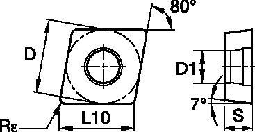 ANSI/ISO Turning Insert CC..