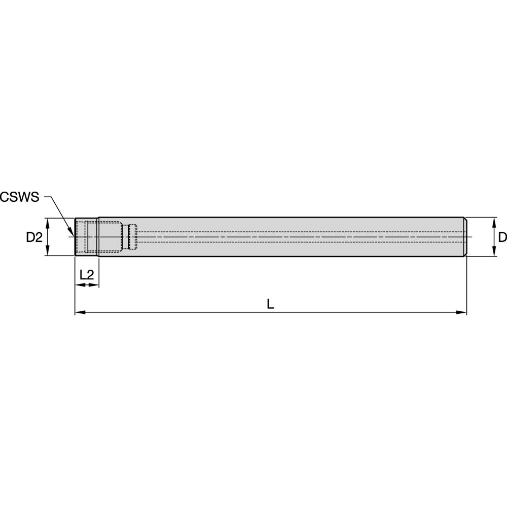 SKAFT DL10/D10/L90 TUNGSTEN