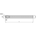 SKAFT DL10/D10/L90 TUNGSTEN
