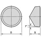 POSITIVE TURNING CERAMIC INSE~