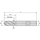 FULLRADIEFRÄS 10MM L3:32MM WD
