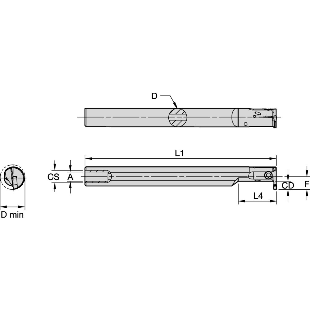 WGC BORING BAR D16,0MM L150,0MM