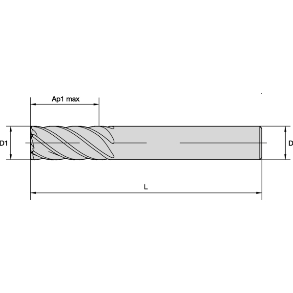 ENDMILL HARV 6FL 10x10x22x72 SE