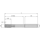 KRS104 SOLID REAMER D=7 H7 BLIND HOLE