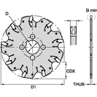 NARROW SLOTTING CUTTER D=100