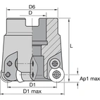 SHELL MILL CUTTER FOR DIE & M