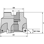 SHELL MILL CUTTER FOR DIE & M