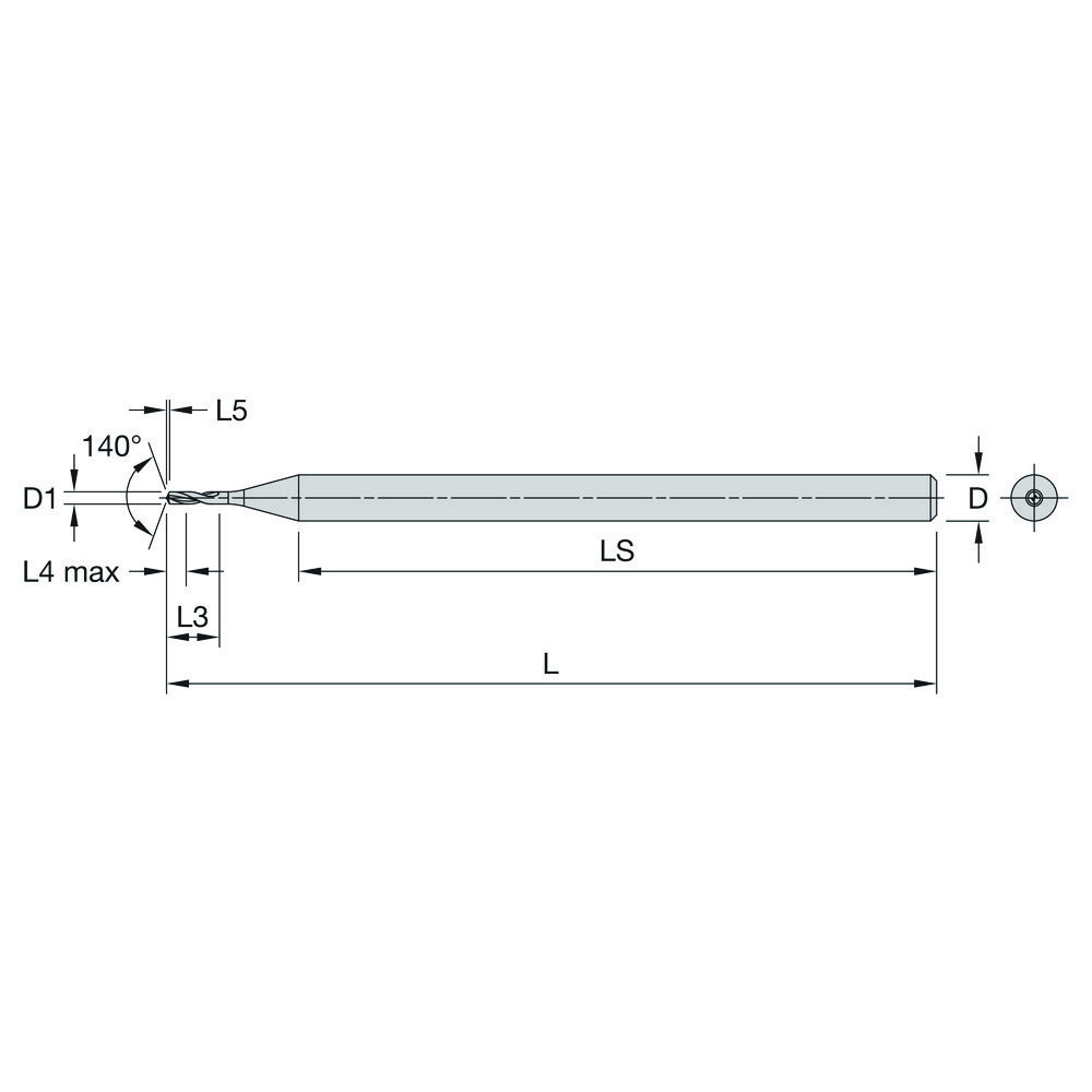 BORR 0.8MM 1xD IK CYL