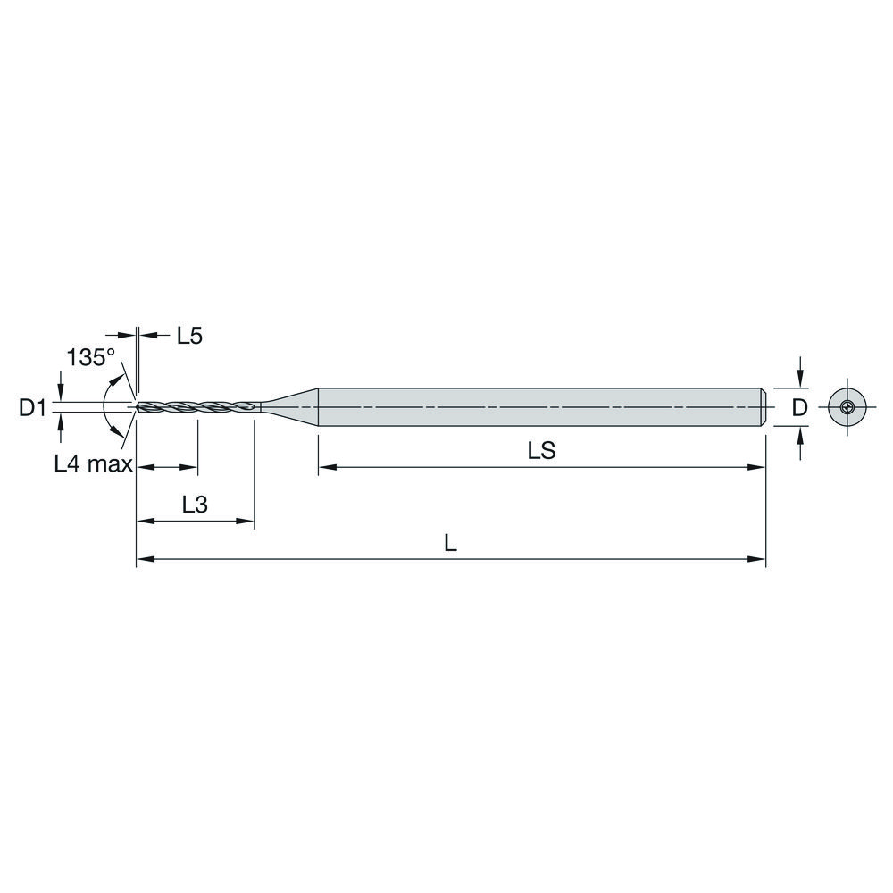 BORR 0.5MM 5xD IK CYL