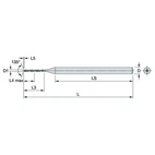 BORR 0.8MM 5xD IK CYL