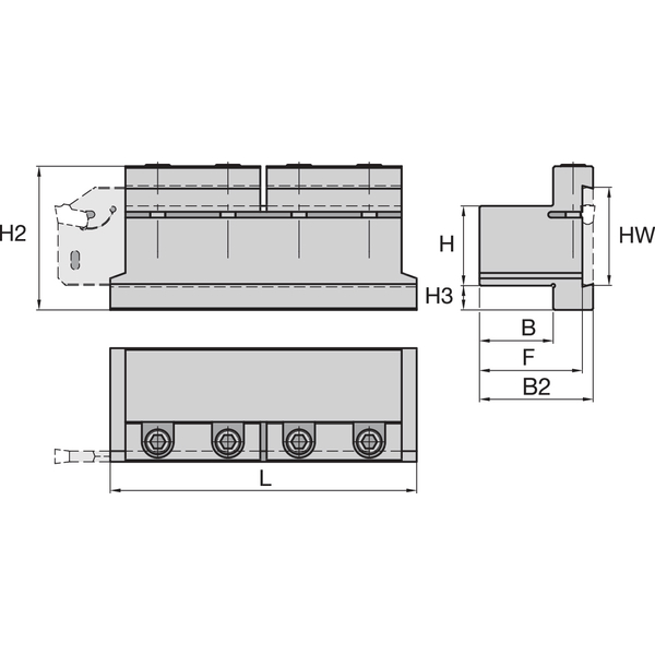 Cut-Off Blade Tool Block