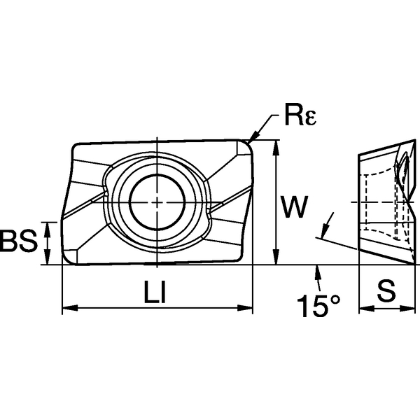 NGE INSERT FOR MILLING