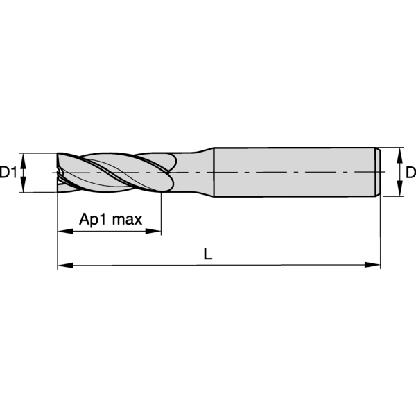 PINNFRÄS 2MM AP:6MM CYL