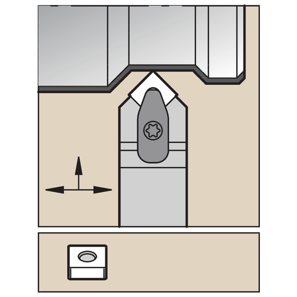 D Clamping Holder W25.0mm L15