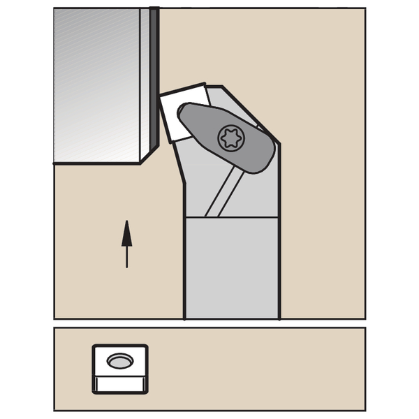 D Clamping Holder W25.0mm L15