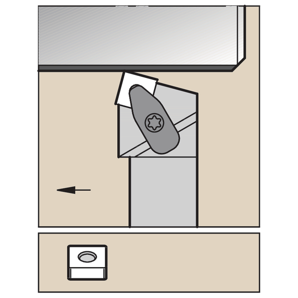 D Clamping Holder W25.0mm L15