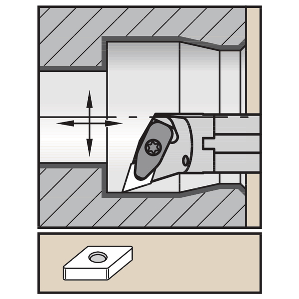 D Clamping Boring Bar D32.0mm