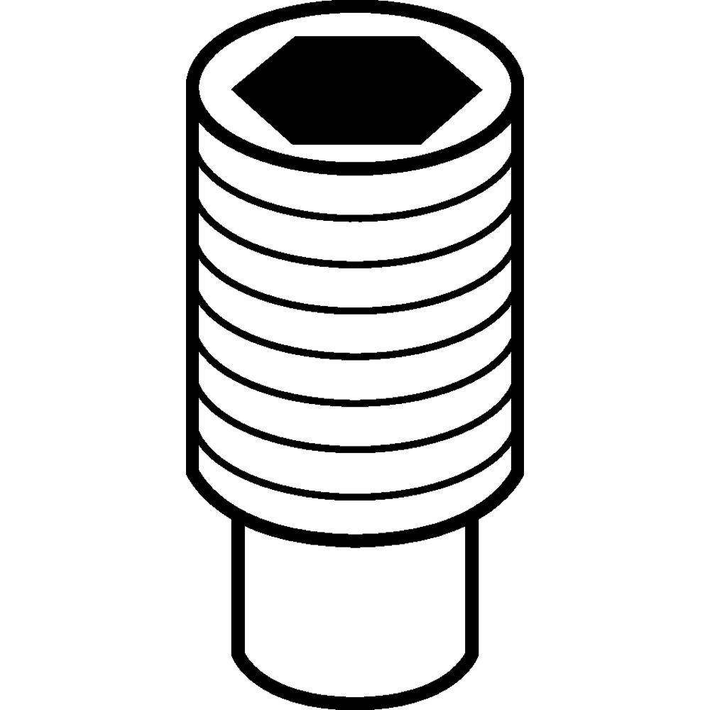 CLAMP SCREW M8x8 DIN 1835-B
