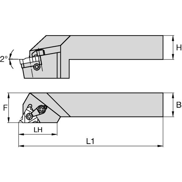LT Threading Holder W25.0mm L