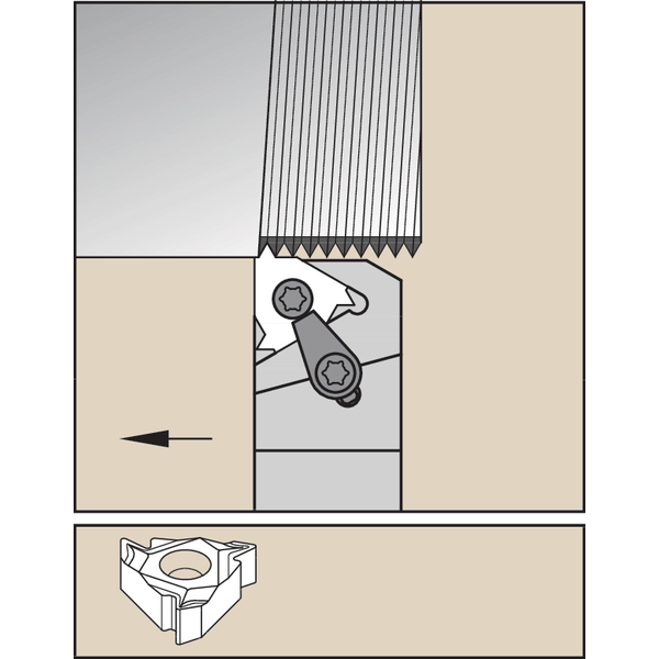 LT Threading Holder W25.0mm L