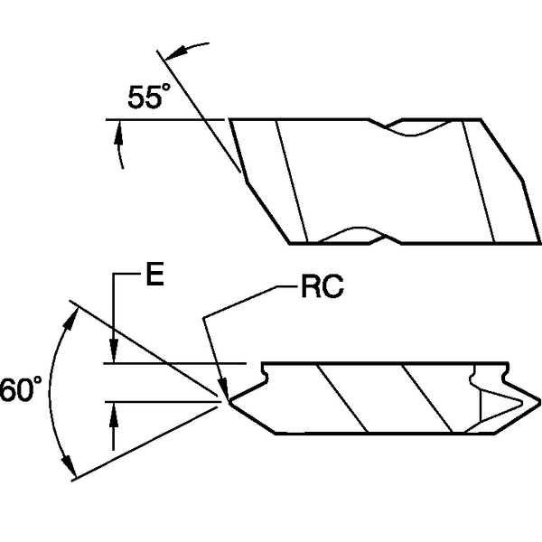 Skär P=4TPI API UTV/INV