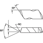 Skär P=11TPI WH INV