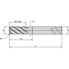 PINNFRÄS 25MM L3:75 R0.5 SAFE-LOCK