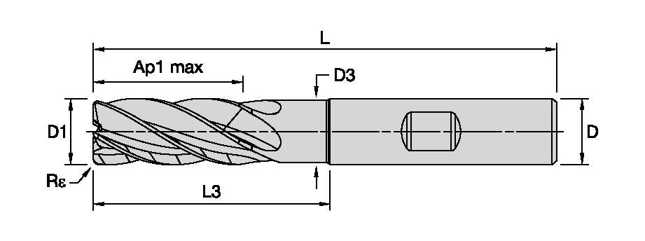 PINNFRÄS 10MM L3:30MM WD
