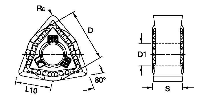 ANSI/ISO Turning Insert WN..