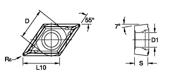 ANSI/ISO Turning Insert DC..