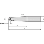 KENNA BALL NOSE ENDMILL 25210