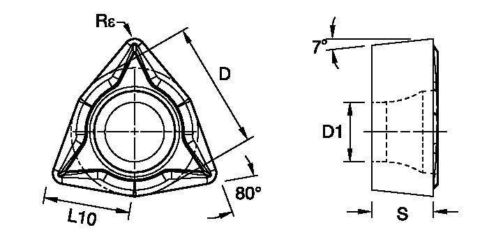 ANSI/ISO Turning Insert WC..