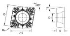 ANSI/ISO Turning Insert CC..