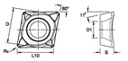 ANSI/ISO Turning Insert CP..