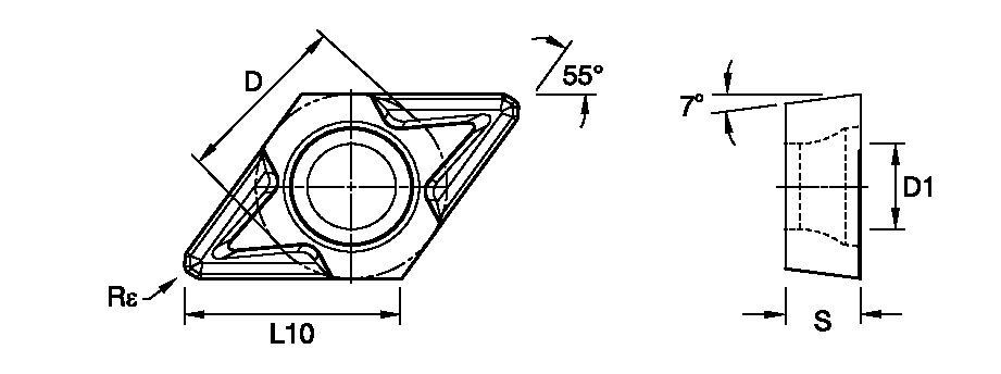 ANSI/ISO Turning Insert DC..