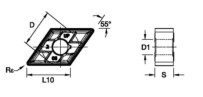 ANSI/ISO Turning Insert DN..